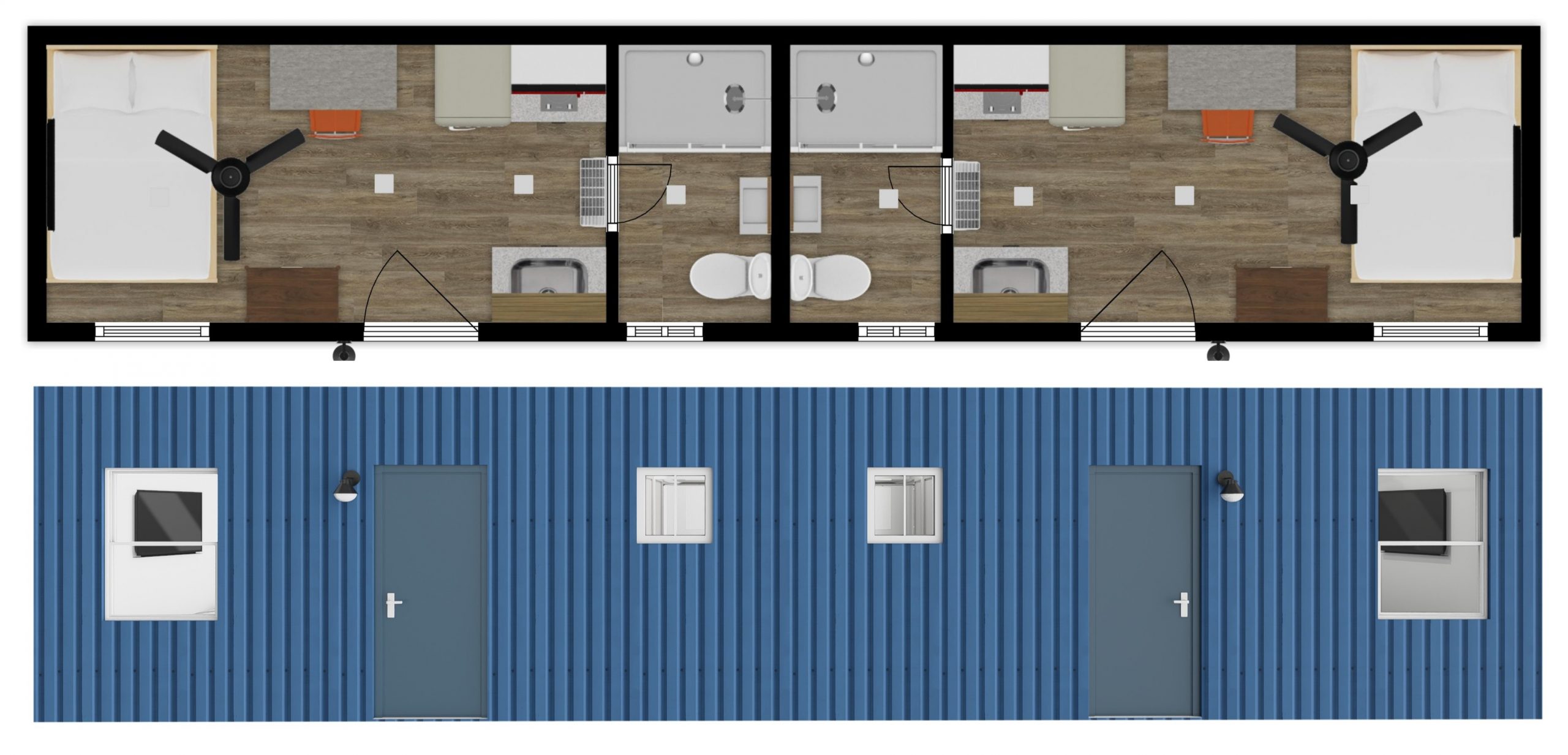 duplex container home
